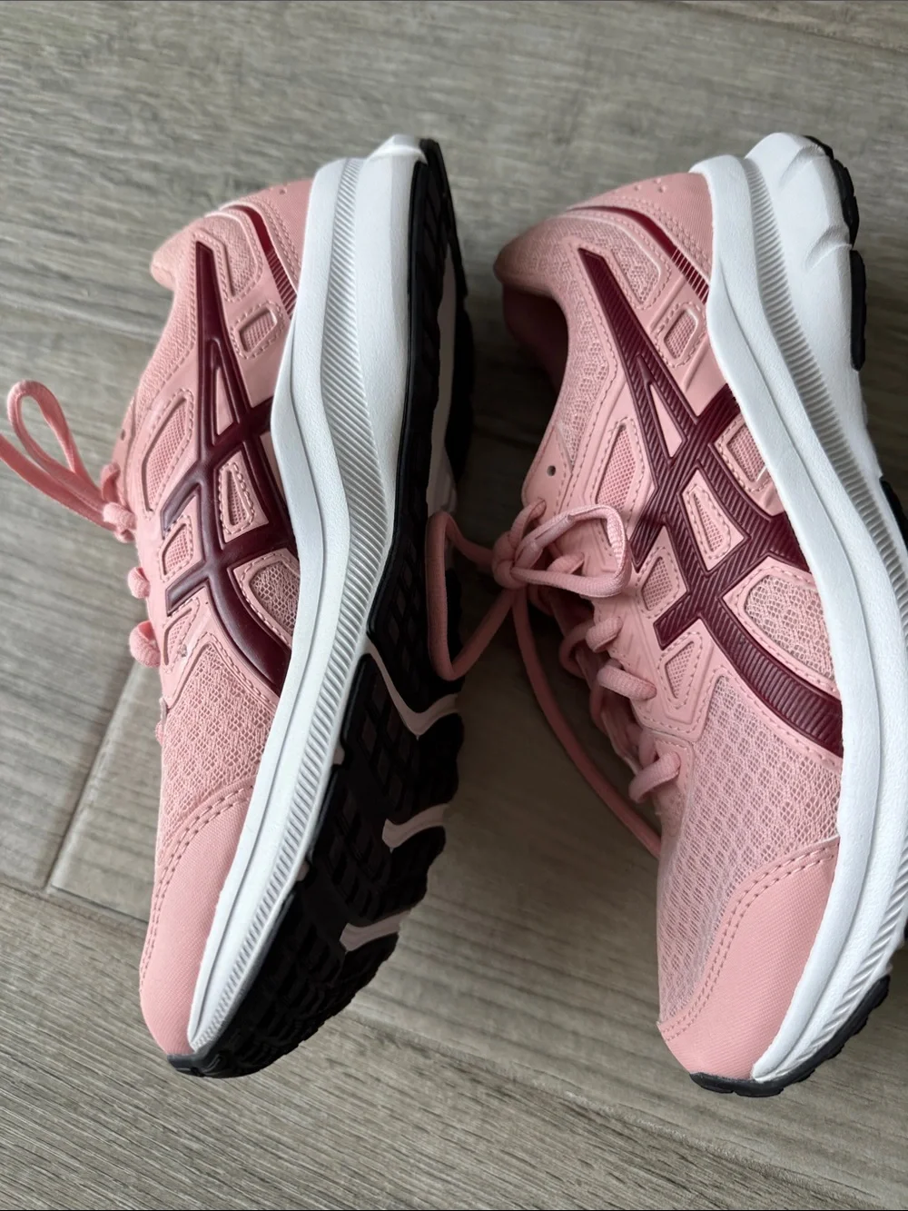 ASICS Jolt 3 Pink and Maroon Women's Athletic Running Shoe